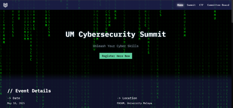 Featured image of post UMCTF-Writeup